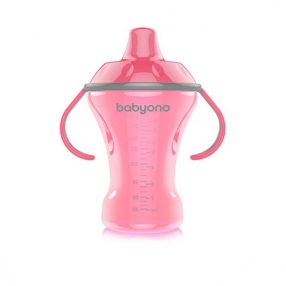 Babyono Natural - Неразливаща чаша с твърд накрайник 260 мл.